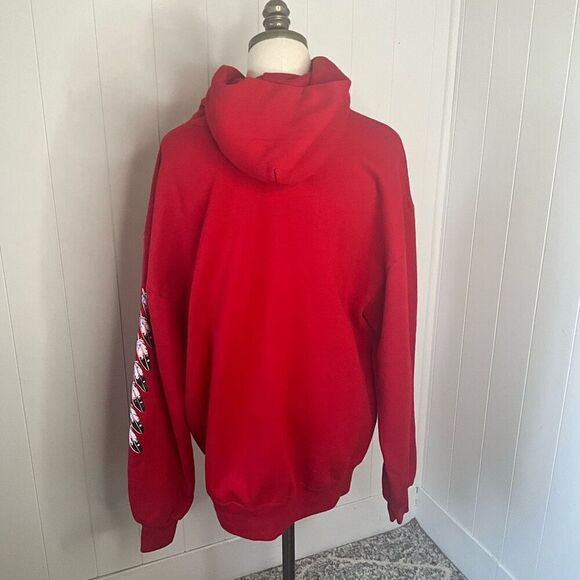 Vintage Jerzees Men’s XL Red Angoon Native American Bald Eagle Sweatshir… - Picture 6 of 13